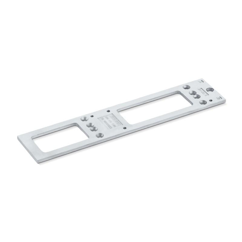 Mounting plates for GEZE models TS4000, TS5000, TS4000E/EFS, and TS5000E/EFS.